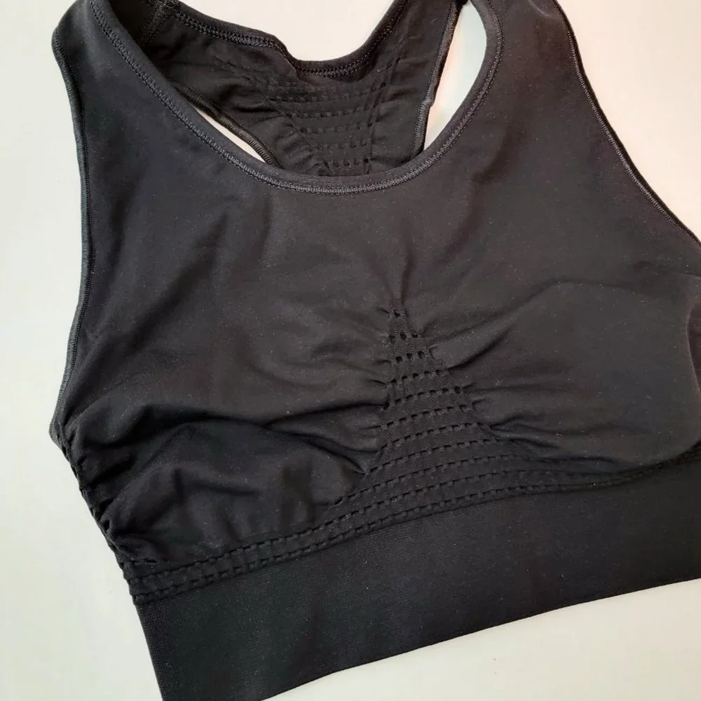 Sweaty Beatty Stamina Size Small Workout Sports Bra Top Black - Picture 3 of 9